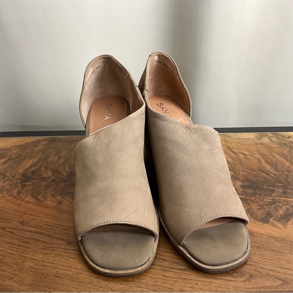 Sava Bentley Taupe Leather D’Orsay Sandal, EU Size 41, New in Box - Picture 3 of 8